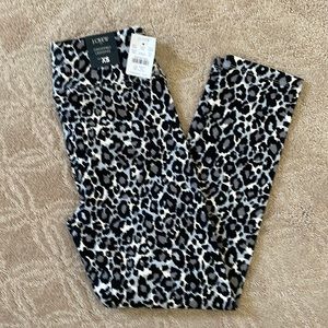 NWT J.Crew Women’s Animal Print Cropped Leggings